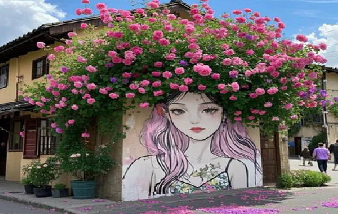 古田怎么设计网红打卡墙绘