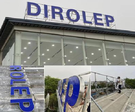 古田楼顶发光字安装的注意事项。